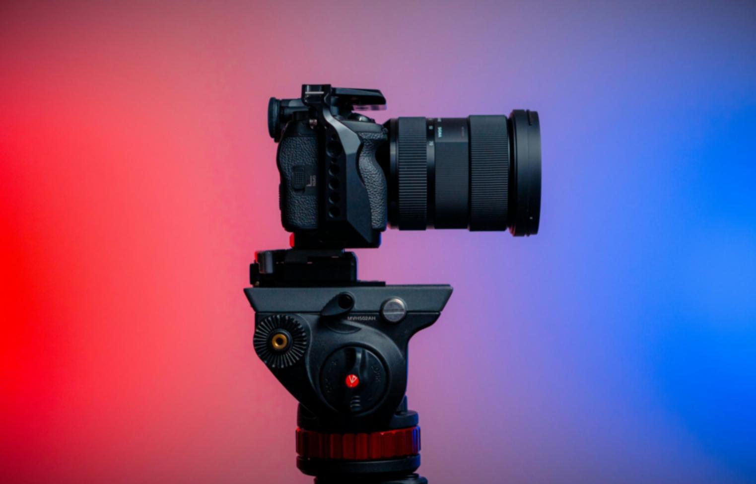 Motion graphics workspace with animation timeline and visual effects